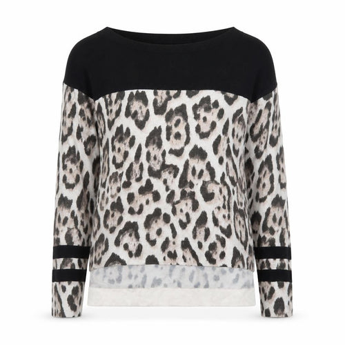 Karen Millen Women's Multicoloured Leopard Print Boat Neck Jumper Size 10