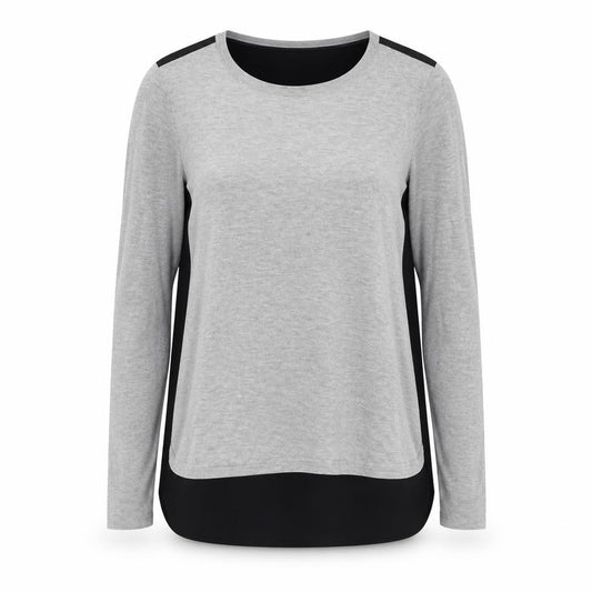 Front view of Whistles Women Grey Long Sleeve Round Neck jumper, size 10
