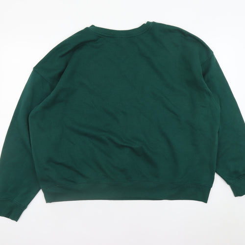H&M Divided Women's Green Wisconsin League Pullover Sweatshirt XL