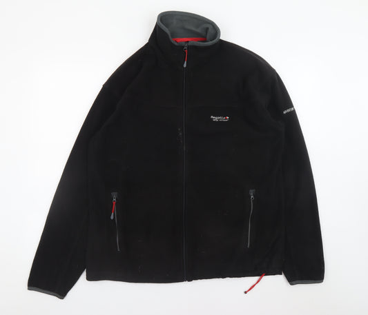Regatta Men's Black Fleece Full Zip Outdoor Jacket Size L 42in
