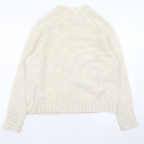 Marks and Spencer Women’s Beige Crew Neck Knit Pullover Jumper Medium