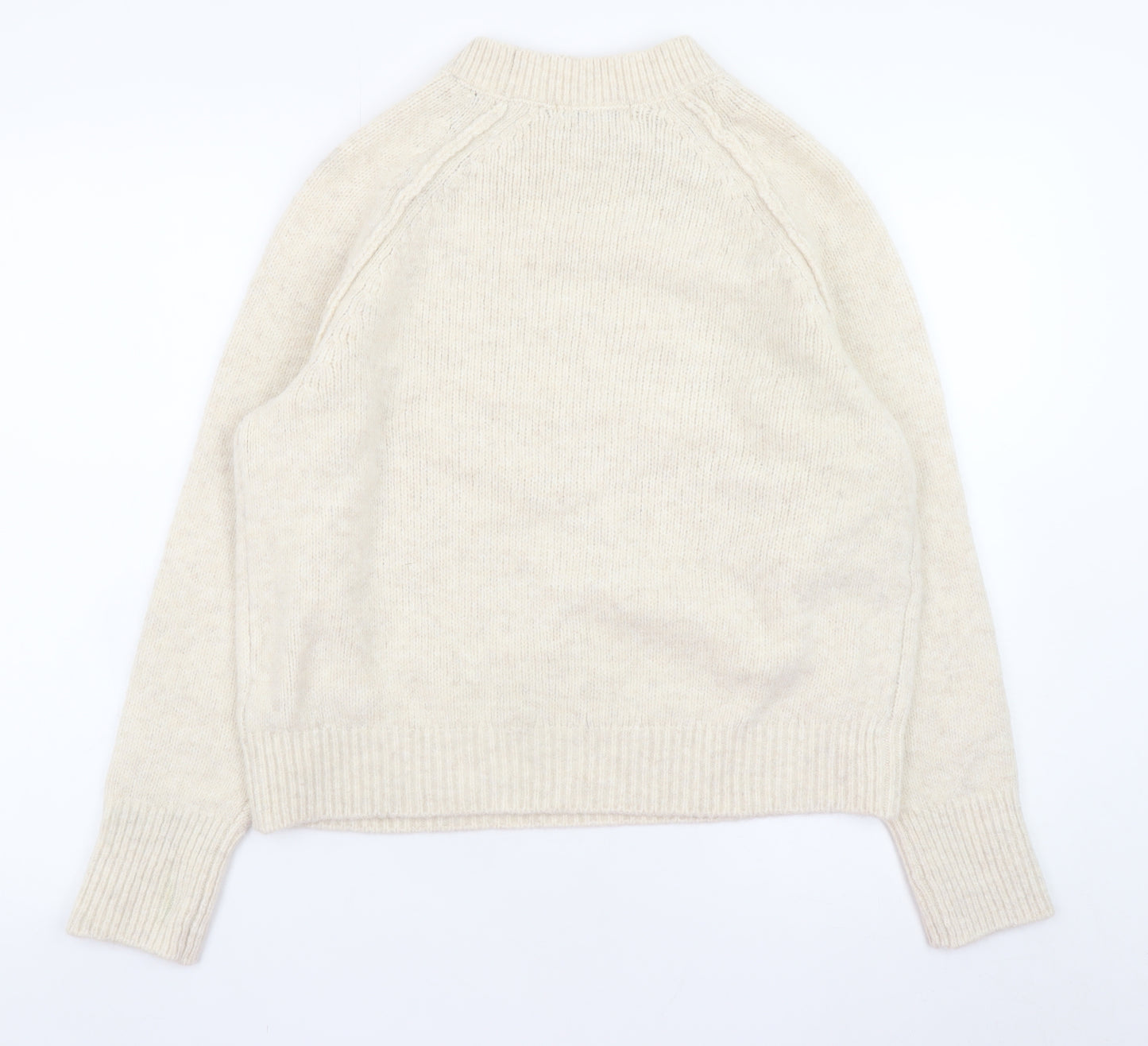 Marks and Spencer Women’s Beige Crew Neck Knit Pullover Jumper Medium