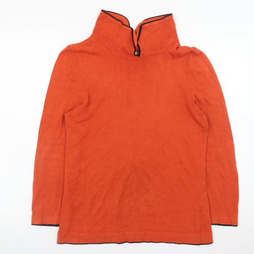 Principles by Ben de Lisi Women's Orange High Neck Knit Jumper Size 10