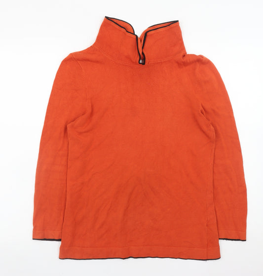 Principles by Ben de Lisi Women's Orange High Neck Knit Jumper Size 10