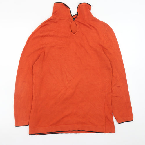 Principles by Ben de Lisi Women's Orange High Neck Knit Jumper Size 10
