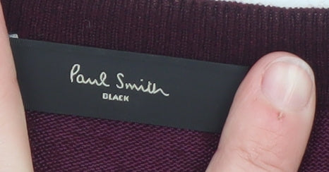 Paul Smith Women's Purple Merino Wool Polka Dot Jumper Size M