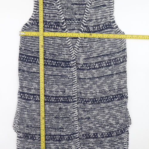 FatFace Women's Blue Cotton Knit Sleeveless Vest Size 12