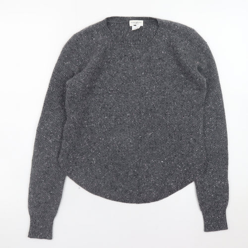 Club Monaco Women's Grey Cashmere Crew Neck Jumper XS
