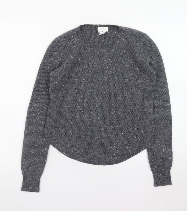 Club Monaco Women's Grey Cashmere Crew Neck Jumper XS