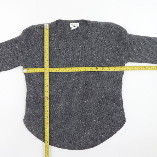 Club Monaco Women's Grey Cashmere Crew Neck Jumper XS