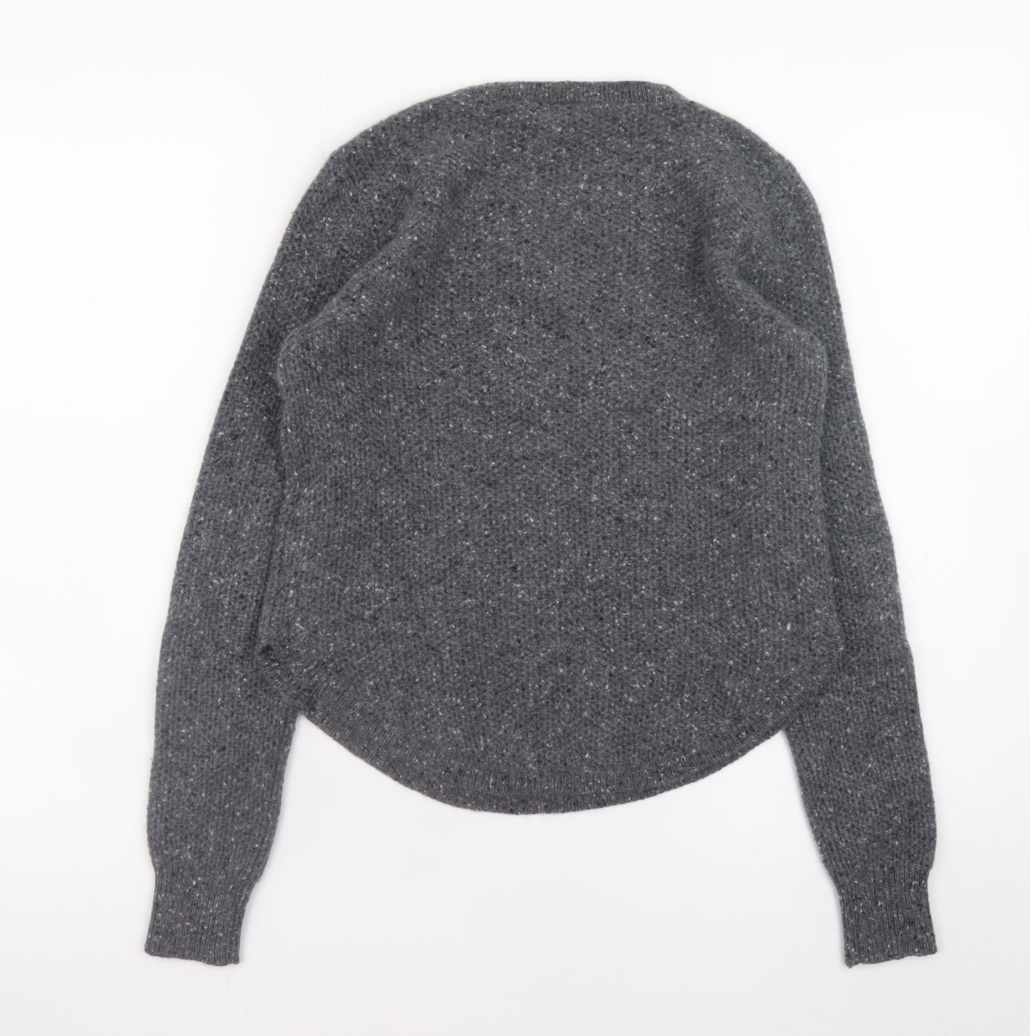 Club Monaco Women's Grey Cashmere Crew Neck Jumper XS