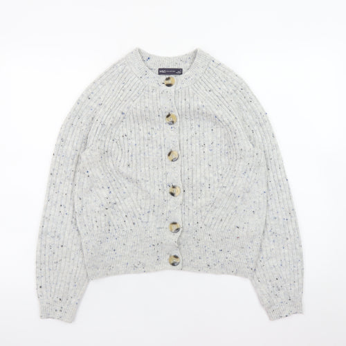 Marks and Spencer Women's Grey Knit Cardigan Small