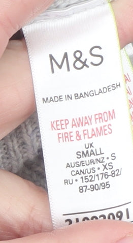Marks and Spencer Women's Grey Knit Cardigan Small