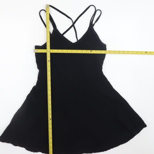 Superdry Women's Black Fit & Flare Sleeveless Short Dress M