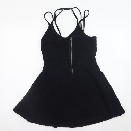 Superdry Women's Black Fit & Flare Sleeveless Short Dress M