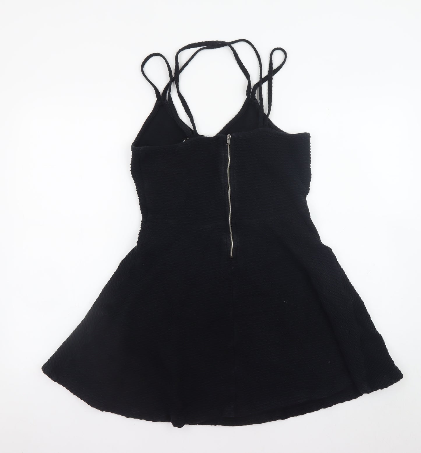 Superdry Women's Black Fit & Flare Sleeveless Short Dress M