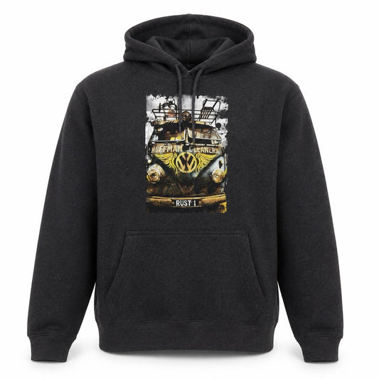 BAKARUDA Men's Black Graphic Pullover Hoodie Size M