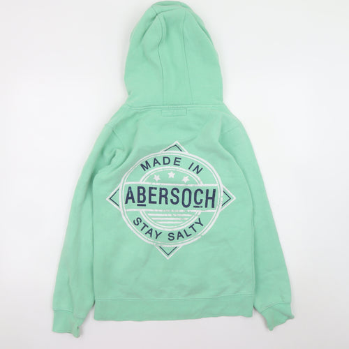 O'Shea Womens Mint Green Pullover Hoodie XS 15-16 Stay Salty Graphic
