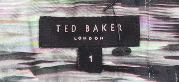 Ted Baker Women's Black Slim Trousers with Chain Detail Size 8