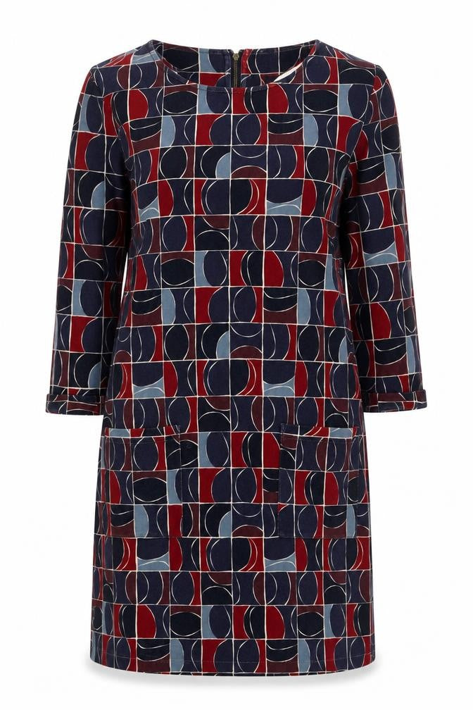 Front view of Seasalt Cornwall Women’s Multicoloured Petite Shift Dress UK 10