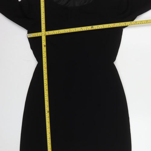 Tahari Arthur S. Levine Women Black Size 12 Sheath Dress