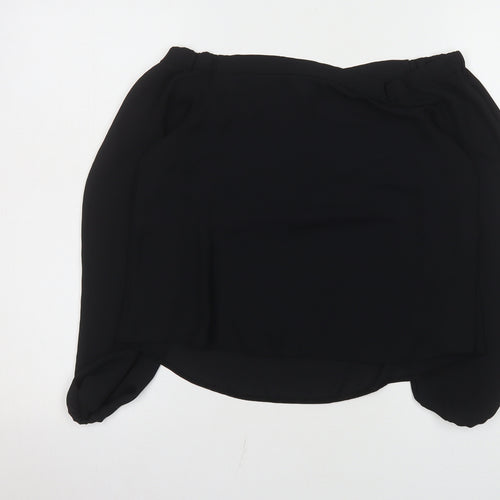 Select Women’s Black Off Shoulder Chiffon Blouse UK 6
