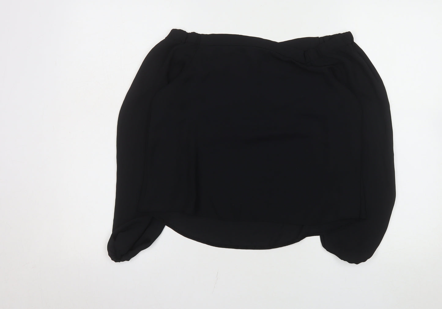 Select Women’s Black Off Shoulder Chiffon Blouse UK 6