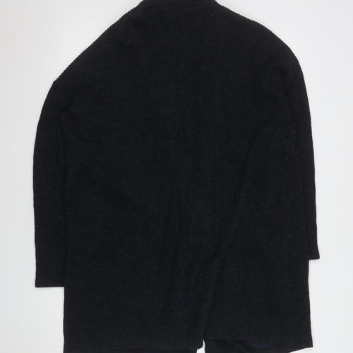 Next Women Black Large Long Sleeve Cardigan Knit Acrylic Blend