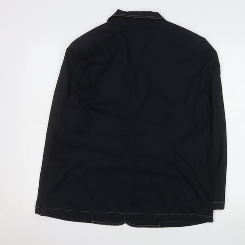 Gerry Weber Women's Black Size 16 Single-Breasted Blazer Jacket