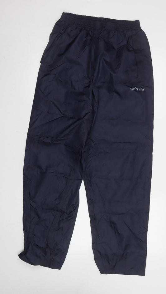 Granite Womens Blue L Waterproof Packaway Rain Trousers