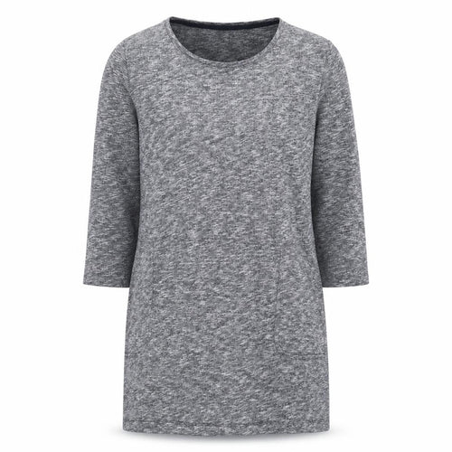 Tu Women Grey Cotton Shift Dress Size 16 Casual 3/4 Sleeve