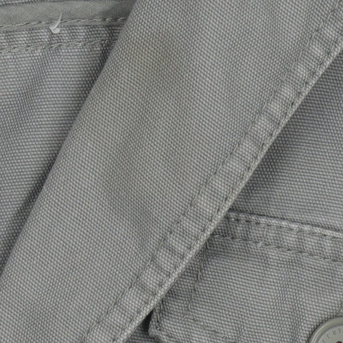 Designers at Debenhams Womens Grey Cotton Military Jacket Size 10