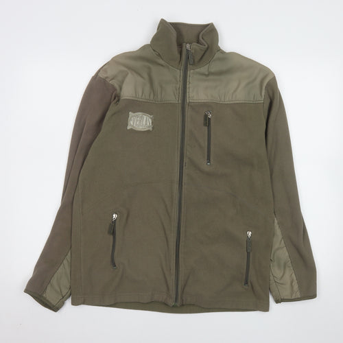 Everlast Men's Green Fleece Full Zip Sports Jacket Size L