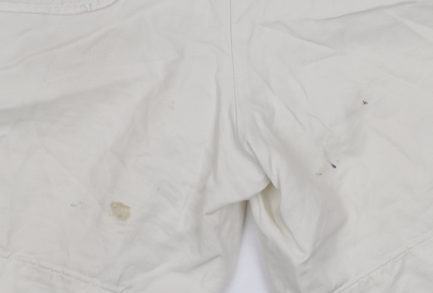 Tommy Hilfiger Women Ivory Chino Shorts Size 8 Pleated Twill Casual
