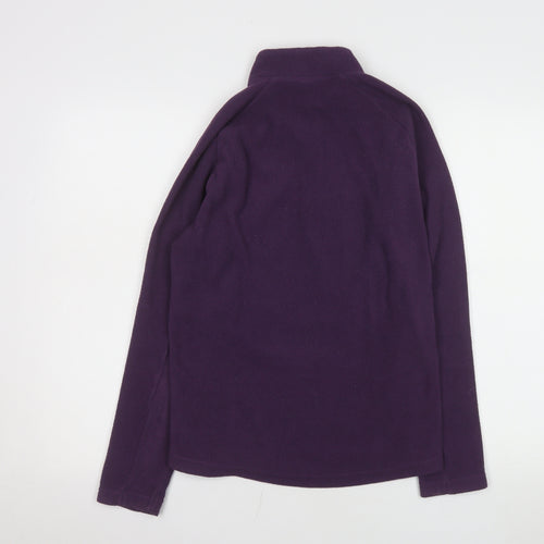 Quechua Women’s Purple 1/4 Zip Fleece Pullover Sweatshirt Size 12