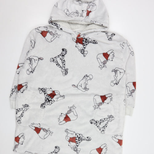 Primark Women’s White Winnie the Pooh Fleece Hooded Nightshirt XS
