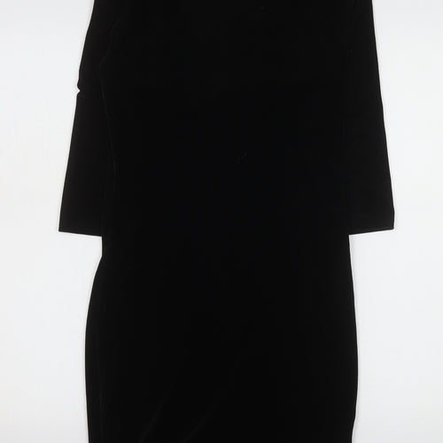 Sparkle & Fade Women’s Black Velvet Bodycon Dress M