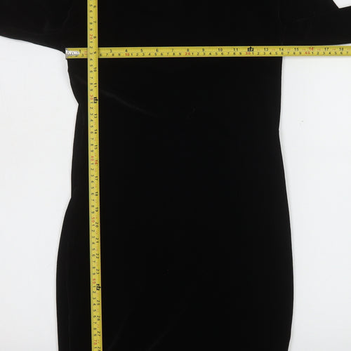 Sparkle & Fade Women’s Black Velvet Bodycon Dress M