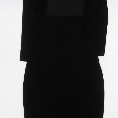 Sparkle & Fade Women’s Black Velvet Bodycon Dress M