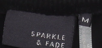 Sparkle & Fade Women’s Black Velvet Bodycon Dress M