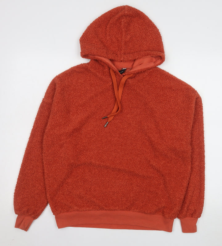 New Look Women Orange UK 8 Bouclé Pullover Hoodie