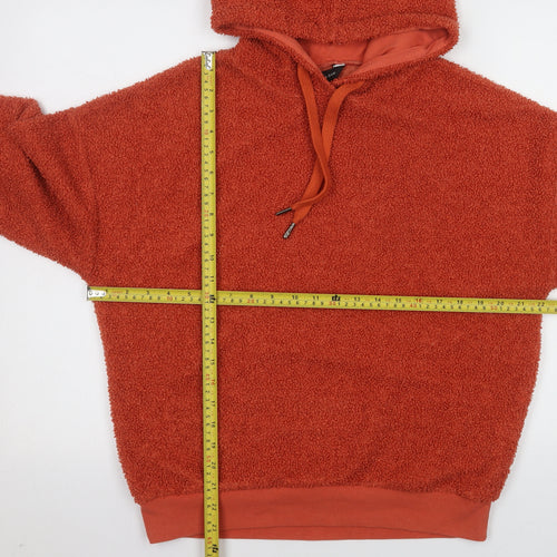 New Look Women Orange UK 8 Bouclé Pullover Hoodie