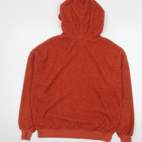 New Look Women Orange UK 8 Bouclé Pullover Hoodie