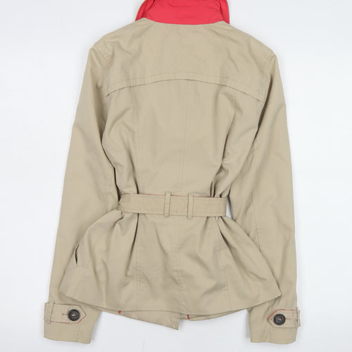 ONLY Women's Beige Trench Coat XS Belted Classic Style