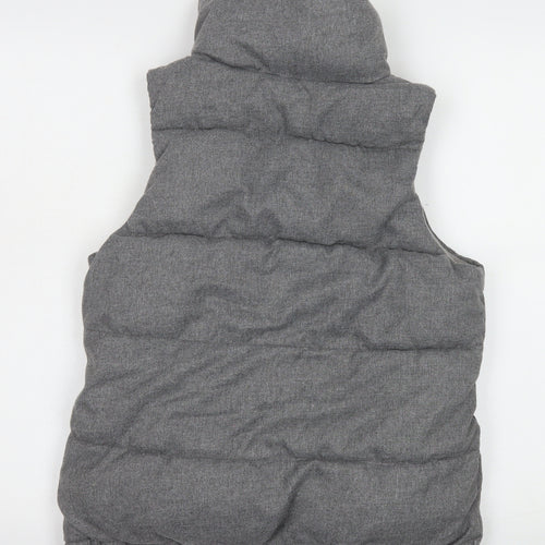 Old Navy Men's Grey XS Puffer Bodywarmer Gilet Polyester Lined