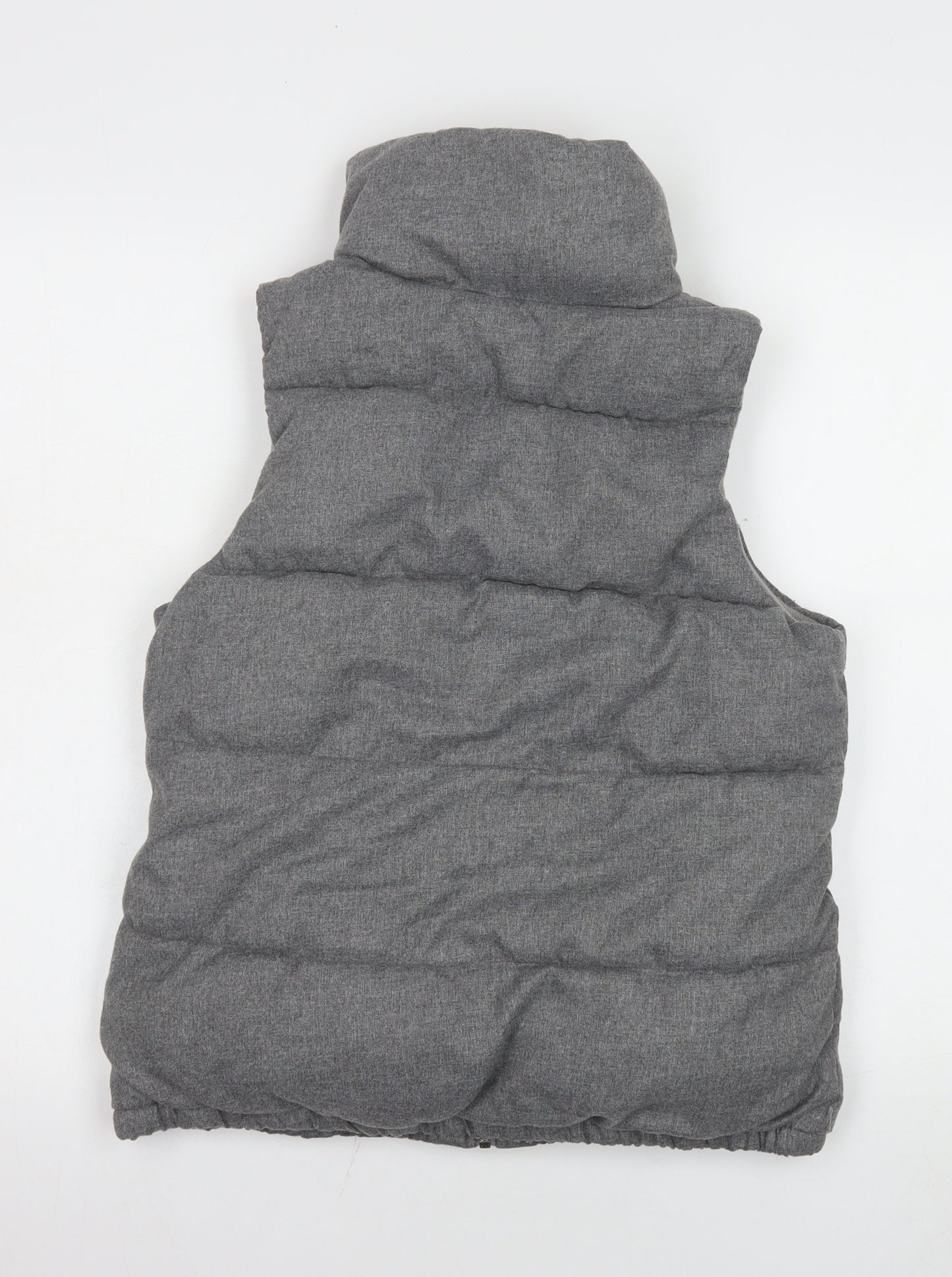 Old Navy Men's Grey XS Puffer Bodywarmer Gilet Polyester Lined