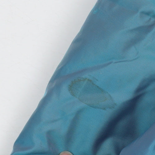 Marks and Spencer Teens Blue Puffer Jacket Size 10 Winter Lined
