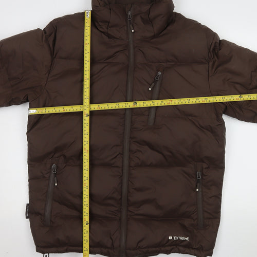 Mountain Warehouse Men Brown M Puffer Jacket Winter Down Insulated