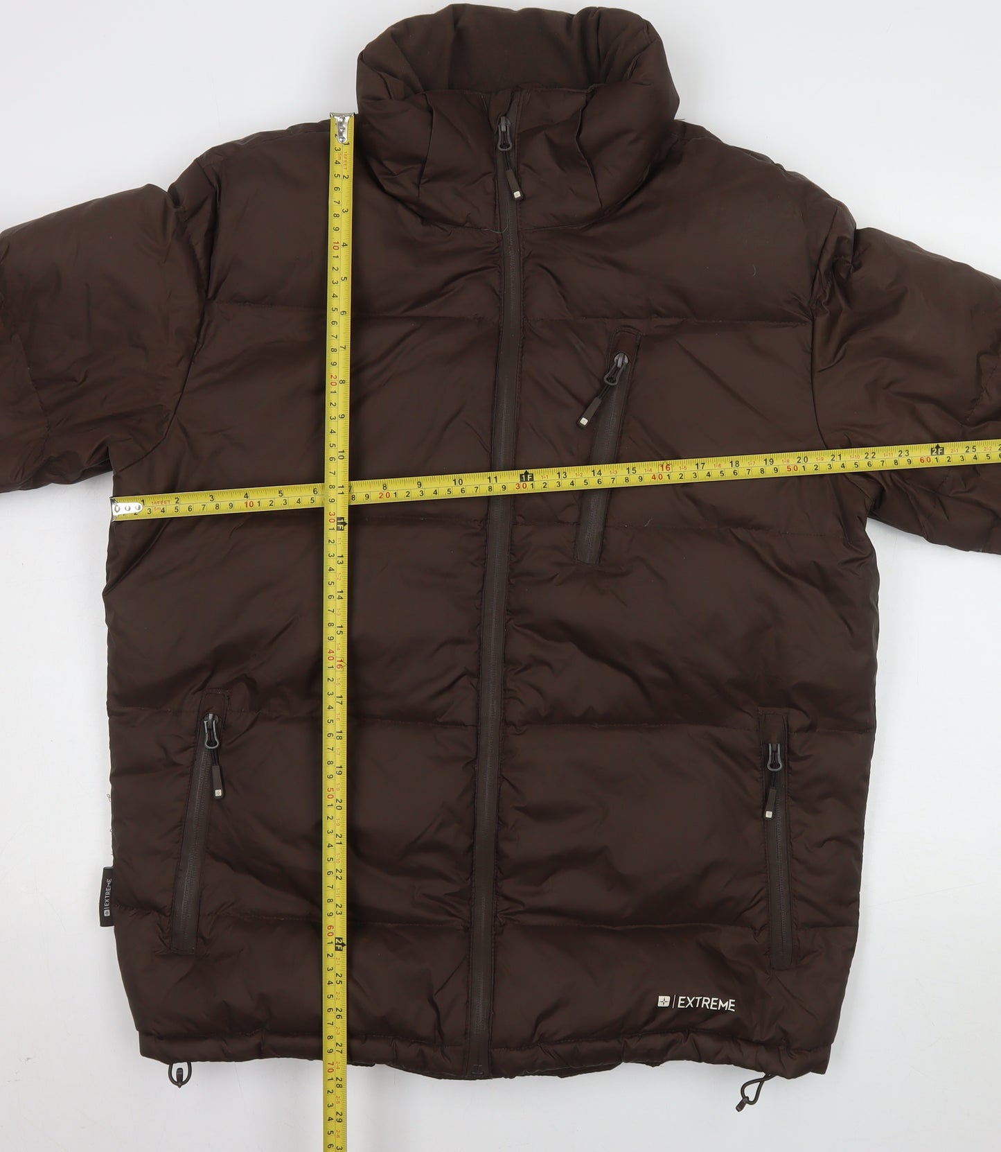 Mountain Warehouse Men Brown M Puffer Jacket Winter Down Insulated