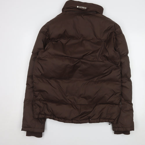 Mountain Warehouse Men Brown M Puffer Jacket Winter Down Insulated